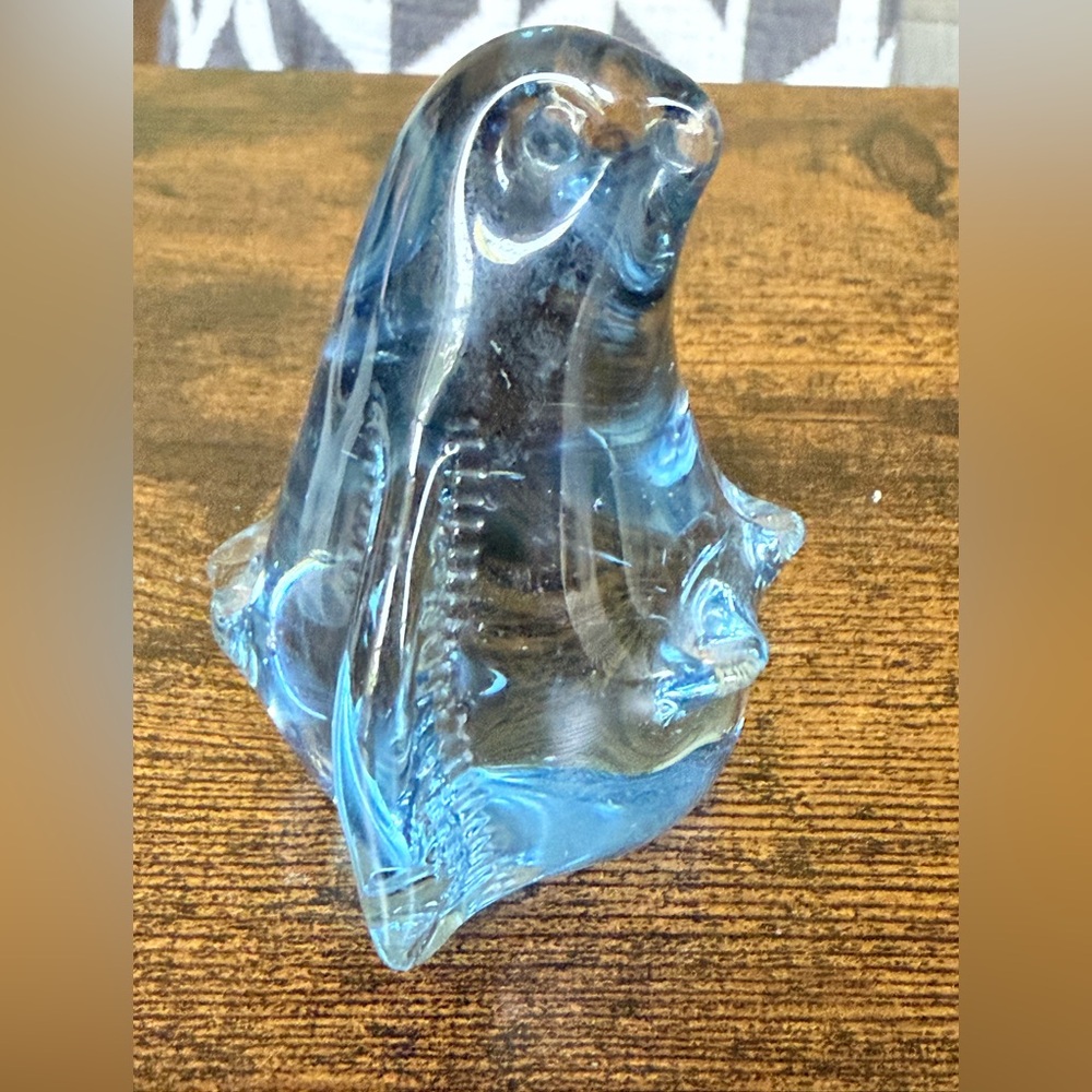 Oceanic Blue Glass penguin Sculpture
